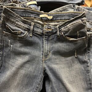 Jeans left, lucky & American eagle